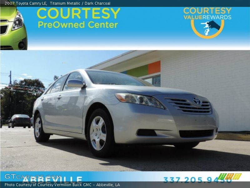Titanium Metallic / Dark Charcoal 2007 Toyota Camry LE