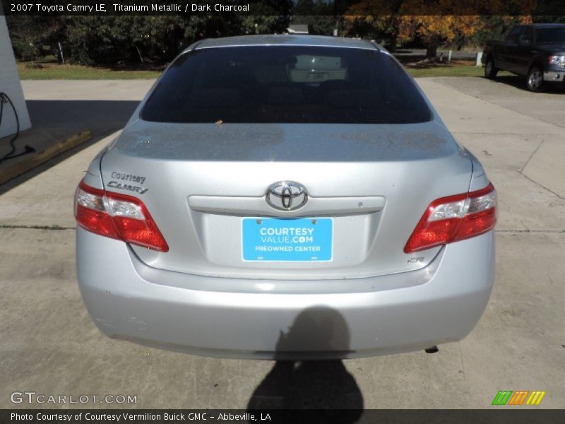 Titanium Metallic / Dark Charcoal 2007 Toyota Camry LE