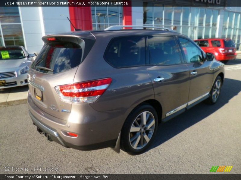 Mocha Stone / Charcoal 2014 Nissan Pathfinder Hybrid Platinum AWD