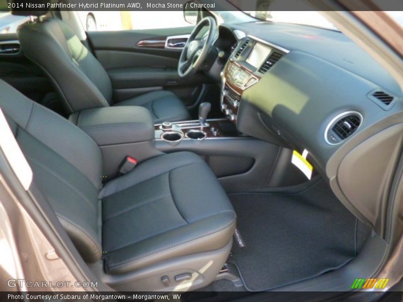 Mocha Stone / Charcoal 2014 Nissan Pathfinder Hybrid Platinum AWD