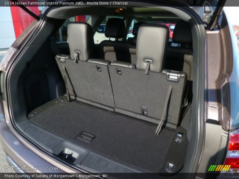 Mocha Stone / Charcoal 2014 Nissan Pathfinder Hybrid Platinum AWD