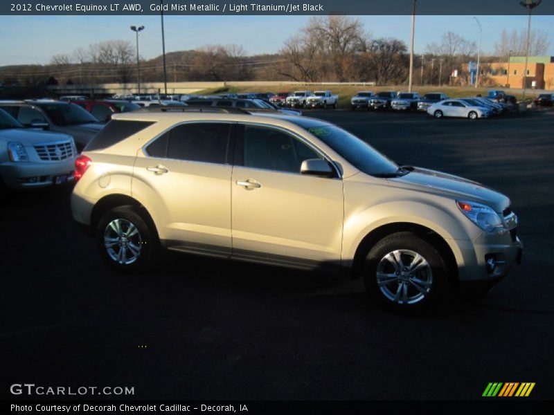 Gold Mist Metallic / Light Titanium/Jet Black 2012 Chevrolet Equinox LT AWD