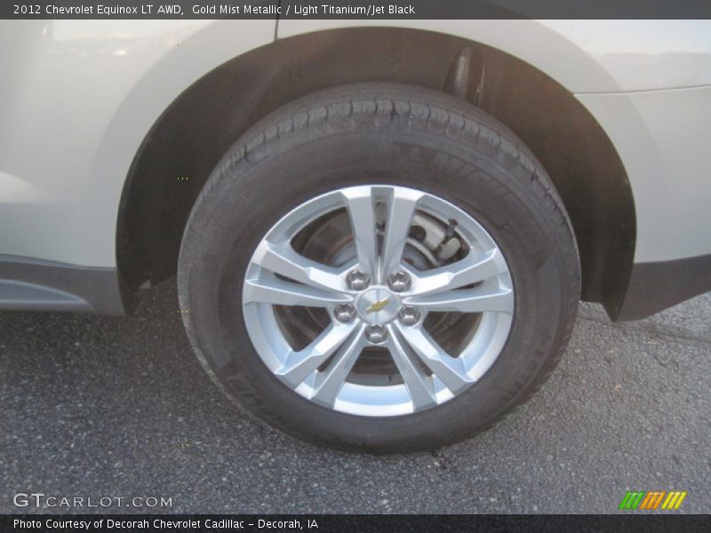 Gold Mist Metallic / Light Titanium/Jet Black 2012 Chevrolet Equinox LT AWD
