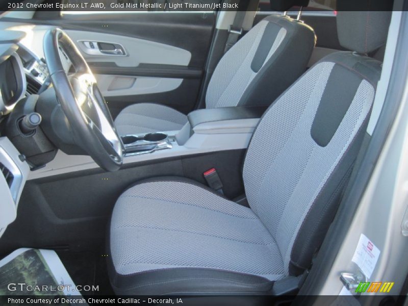 Gold Mist Metallic / Light Titanium/Jet Black 2012 Chevrolet Equinox LT AWD