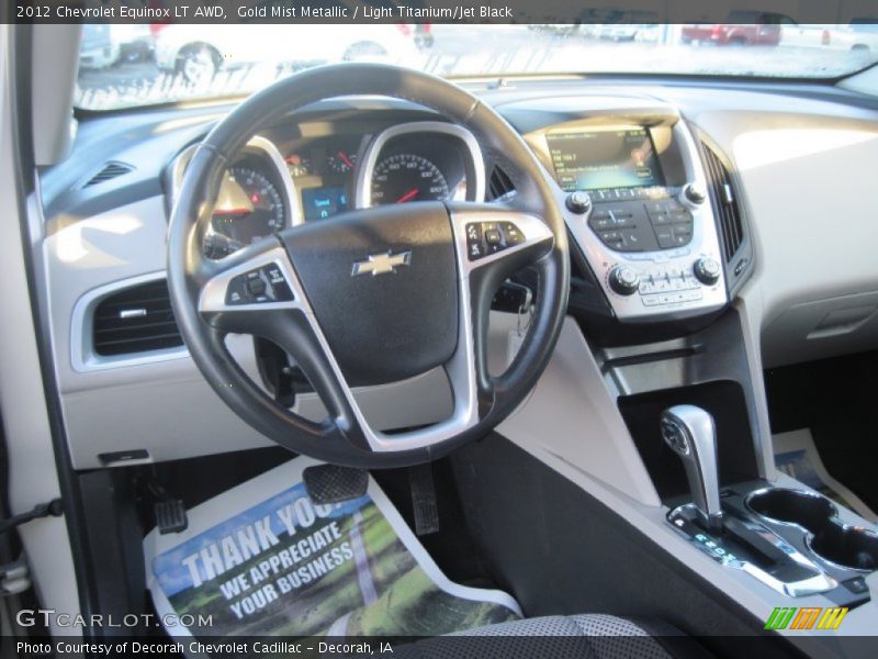 Gold Mist Metallic / Light Titanium/Jet Black 2012 Chevrolet Equinox LT AWD