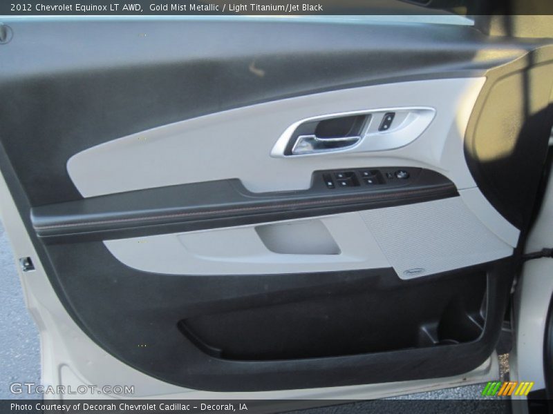 Gold Mist Metallic / Light Titanium/Jet Black 2012 Chevrolet Equinox LT AWD