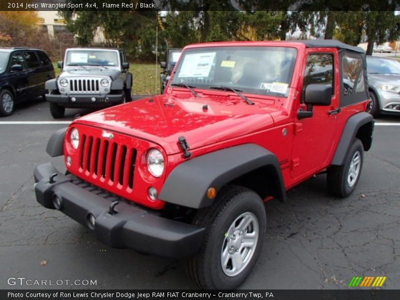 Flame Red / Black 2014 Jeep Wrangler Sport 4x4