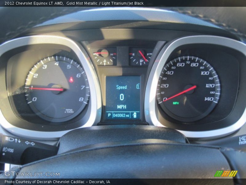 Gold Mist Metallic / Light Titanium/Jet Black 2012 Chevrolet Equinox LT AWD