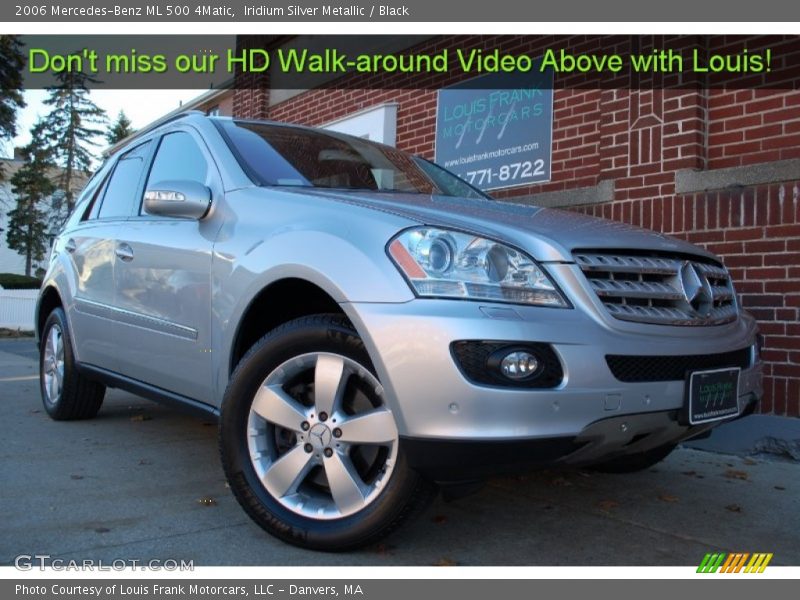 Iridium Silver Metallic / Black 2006 Mercedes-Benz ML 500 4Matic