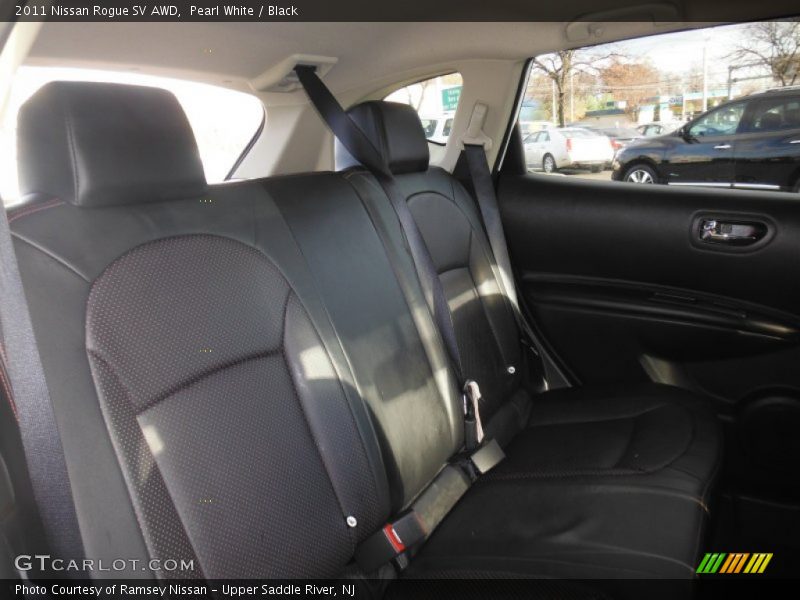 Pearl White / Black 2011 Nissan Rogue SV AWD