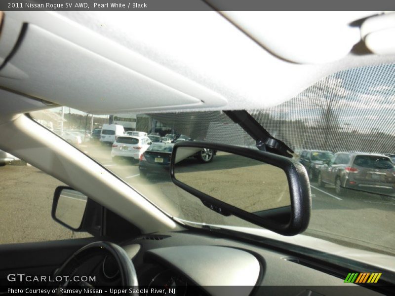 Pearl White / Black 2011 Nissan Rogue SV AWD