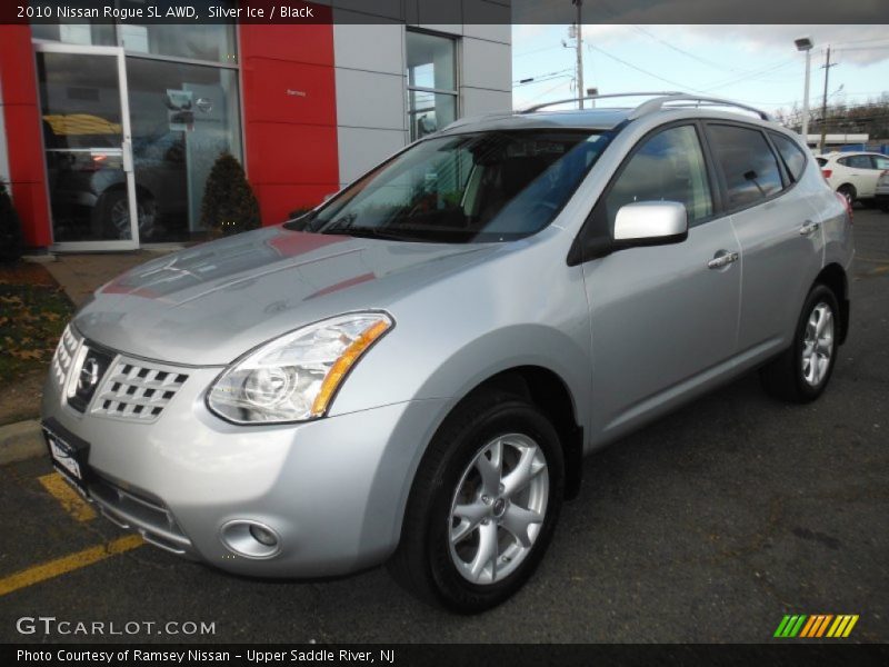 Silver Ice / Black 2010 Nissan Rogue SL AWD