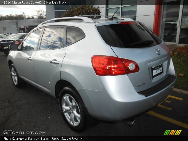 Silver Ice / Black 2010 Nissan Rogue SL AWD
