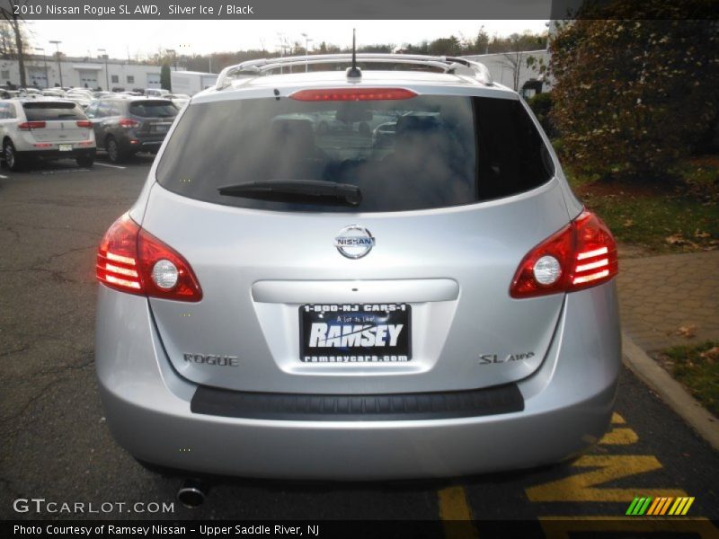 Silver Ice / Black 2010 Nissan Rogue SL AWD