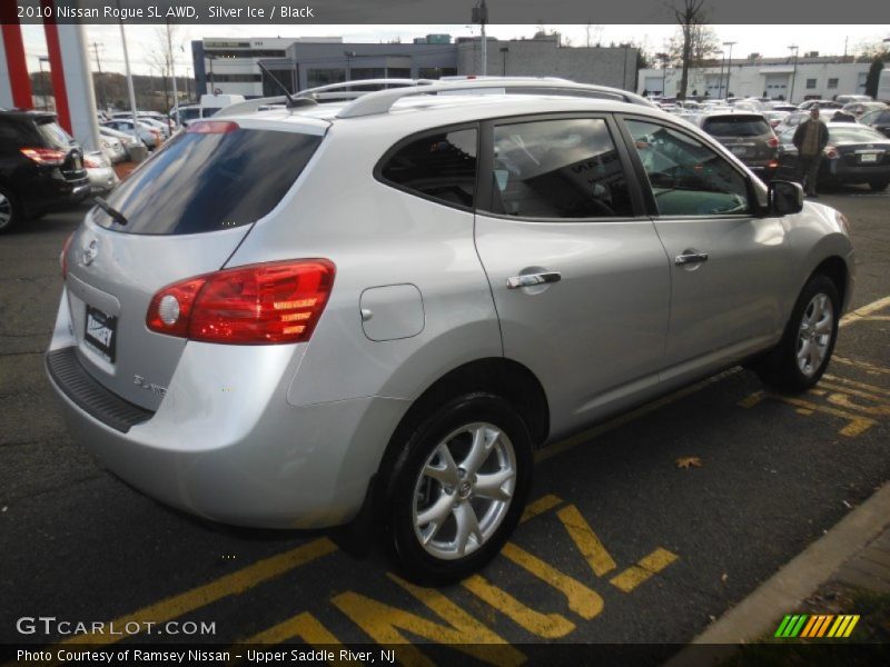 Silver Ice / Black 2010 Nissan Rogue SL AWD