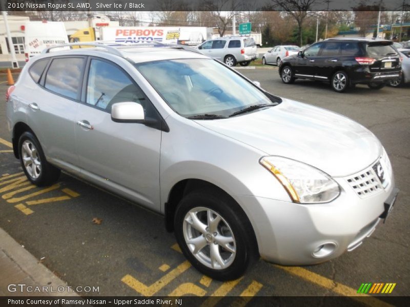 Silver Ice / Black 2010 Nissan Rogue SL AWD