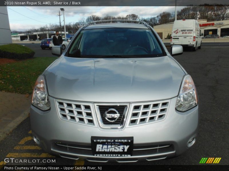 Silver Ice / Black 2010 Nissan Rogue SL AWD