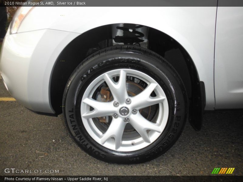 Silver Ice / Black 2010 Nissan Rogue SL AWD