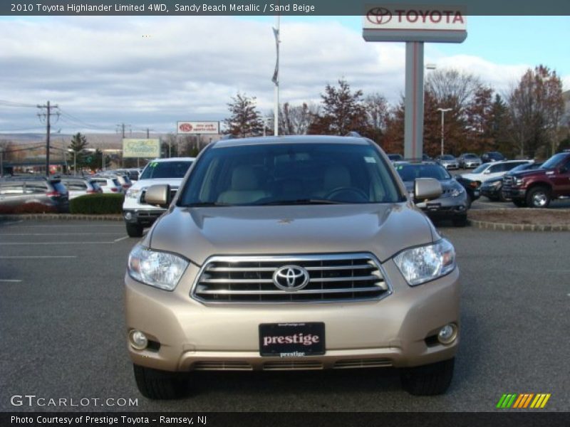 Sandy Beach Metallic / Sand Beige 2010 Toyota Highlander Limited 4WD
