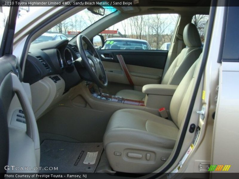 Sandy Beach Metallic / Sand Beige 2010 Toyota Highlander Limited 4WD