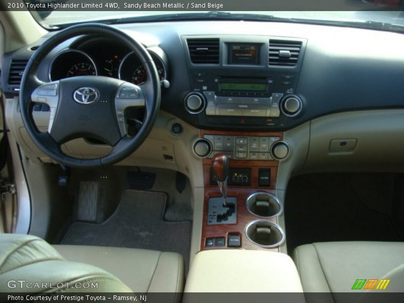 Sandy Beach Metallic / Sand Beige 2010 Toyota Highlander Limited 4WD