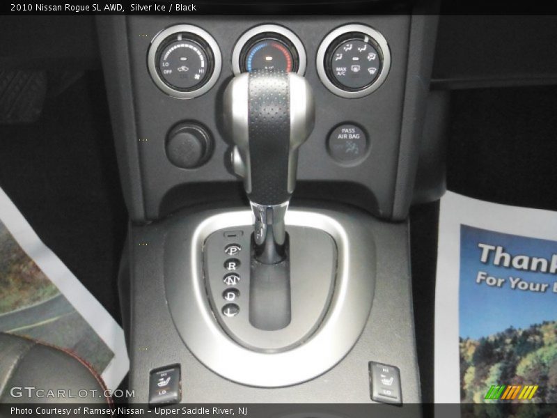 Silver Ice / Black 2010 Nissan Rogue SL AWD