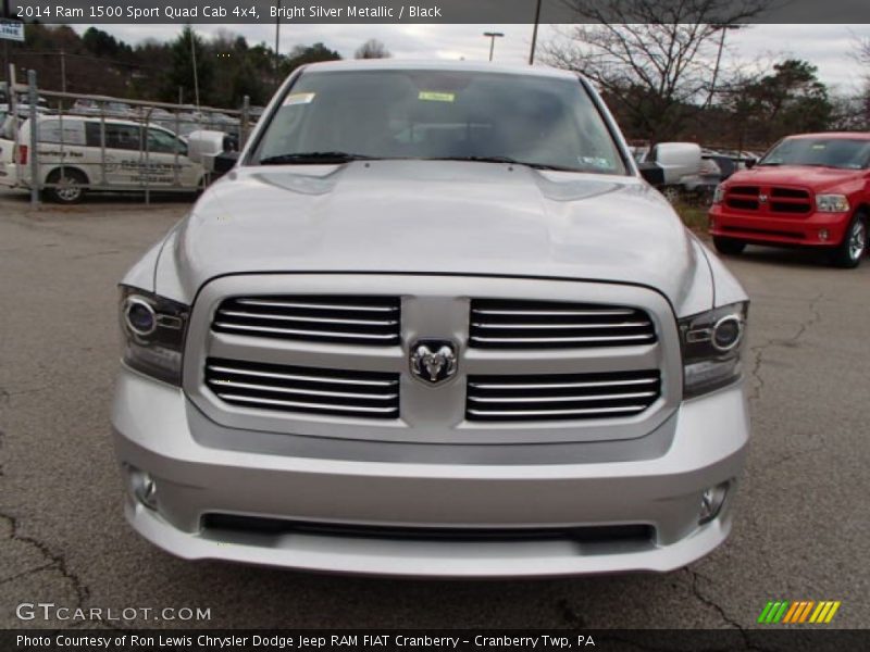 Bright Silver Metallic / Black 2014 Ram 1500 Sport Quad Cab 4x4