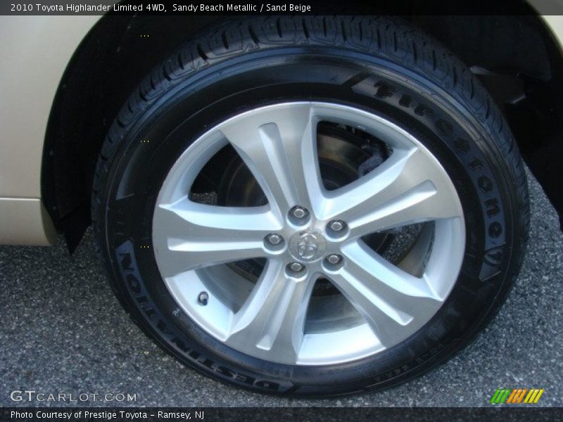 Sandy Beach Metallic / Sand Beige 2010 Toyota Highlander Limited 4WD