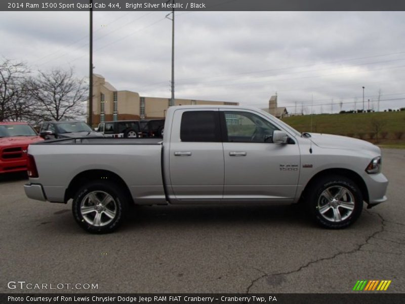 Bright Silver Metallic / Black 2014 Ram 1500 Sport Quad Cab 4x4