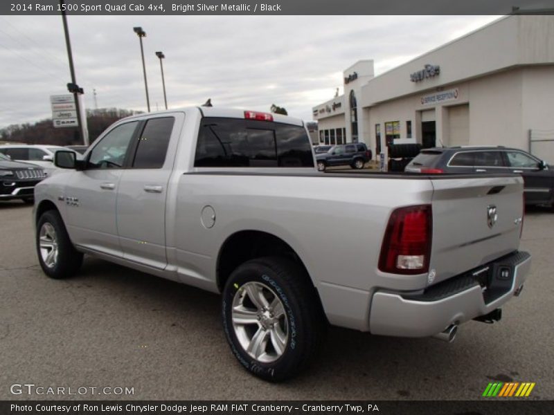 Bright Silver Metallic / Black 2014 Ram 1500 Sport Quad Cab 4x4