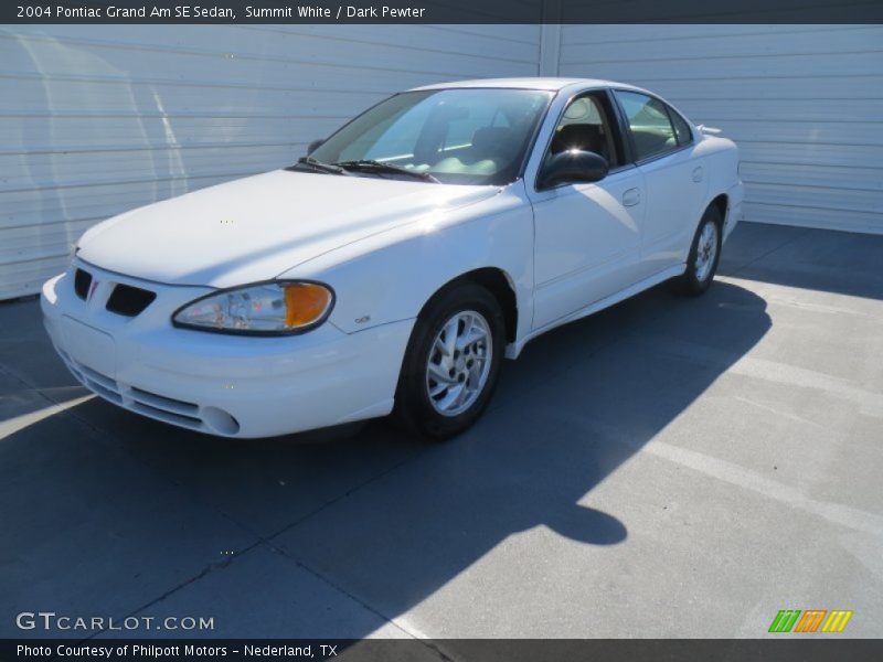 Summit White / Dark Pewter 2004 Pontiac Grand Am SE Sedan
