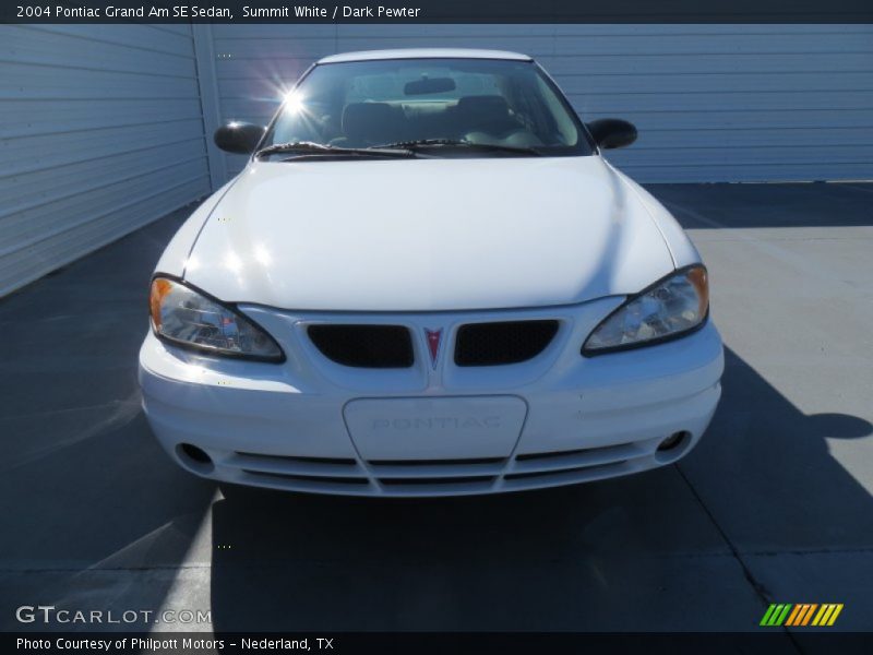 Summit White / Dark Pewter 2004 Pontiac Grand Am SE Sedan