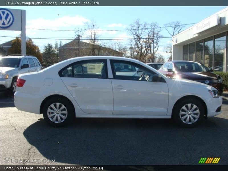 Pure White / Titan Black 2014 Volkswagen Jetta S Sedan