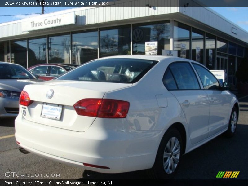 Pure White / Titan Black 2014 Volkswagen Jetta S Sedan