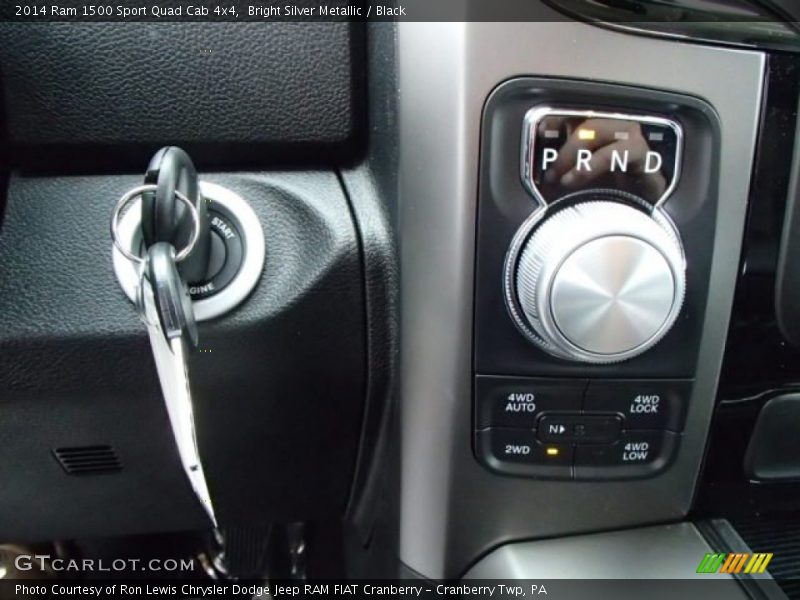 Bright Silver Metallic / Black 2014 Ram 1500 Sport Quad Cab 4x4
