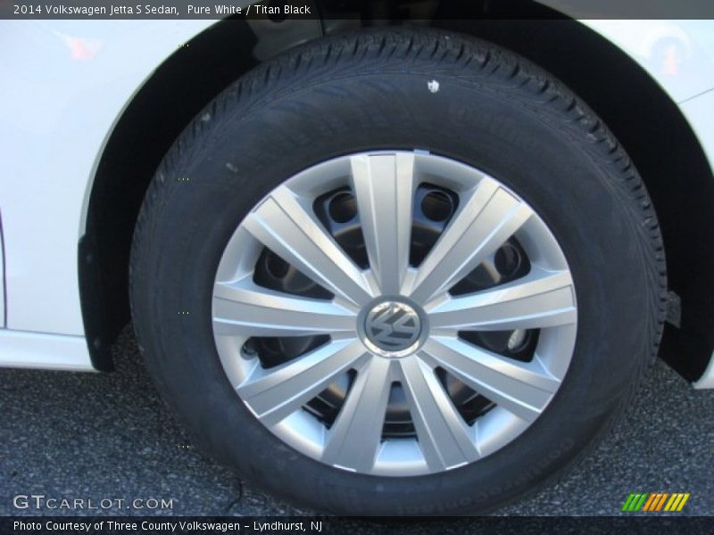 Pure White / Titan Black 2014 Volkswagen Jetta S Sedan