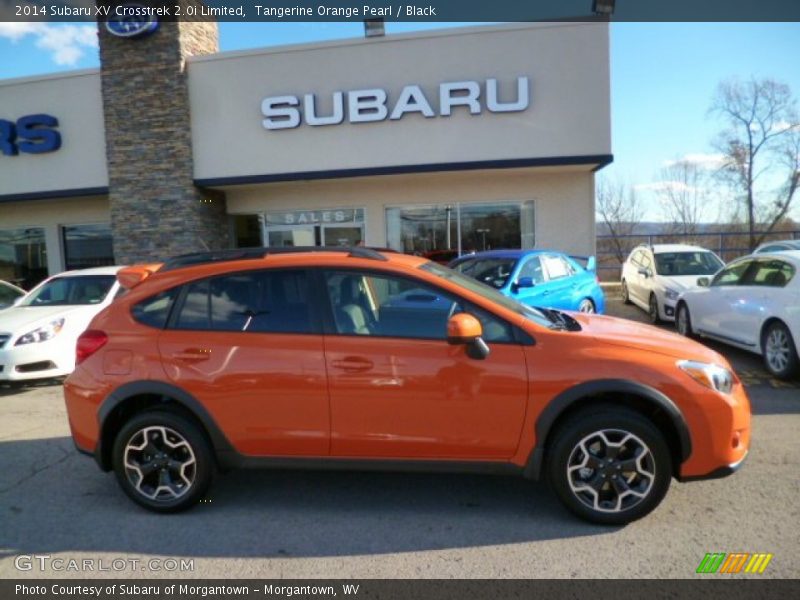 Tangerine Orange Pearl / Black 2014 Subaru XV Crosstrek 2.0i Limited
