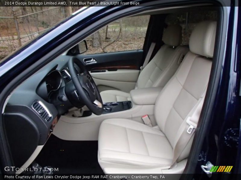 Front Seat of 2014 Durango Limited AWD