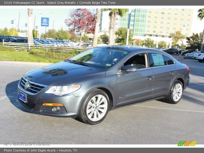 Island Grey Metallic / Cornsilk Beige Two Tone 2010 Volkswagen CC Sport