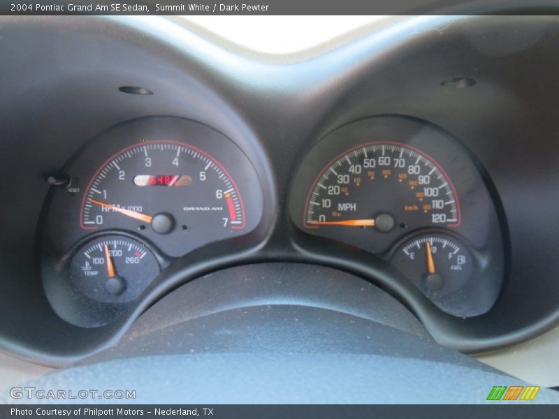 Summit White / Dark Pewter 2004 Pontiac Grand Am SE Sedan