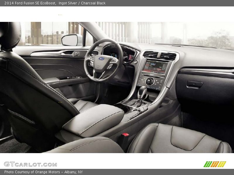 Ingot Silver / Charcoal Black 2014 Ford Fusion SE EcoBoost