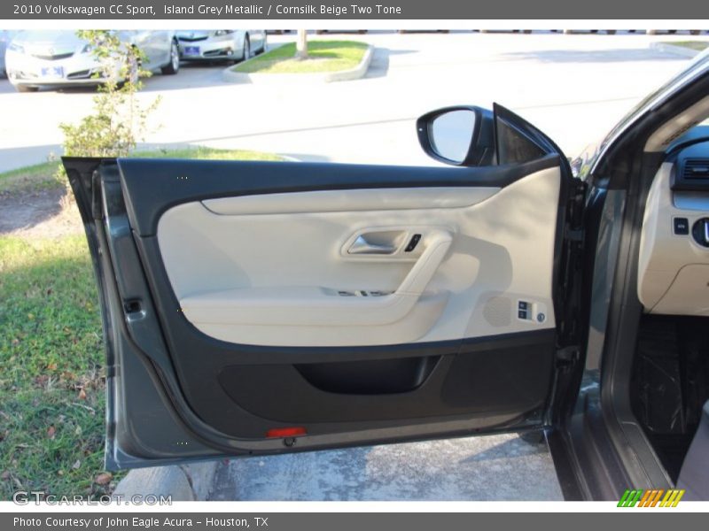 Island Grey Metallic / Cornsilk Beige Two Tone 2010 Volkswagen CC Sport