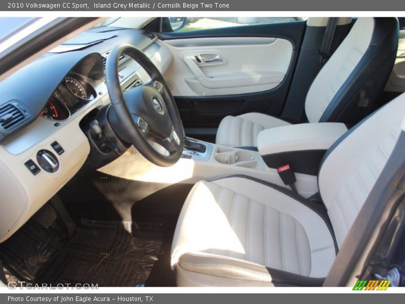 Island Grey Metallic / Cornsilk Beige Two Tone 2010 Volkswagen CC Sport