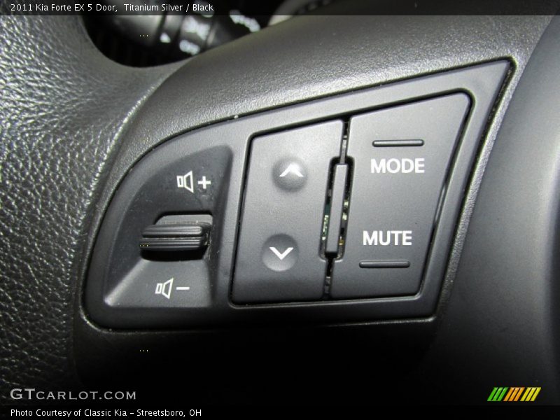 Titanium Silver / Black 2011 Kia Forte EX 5 Door