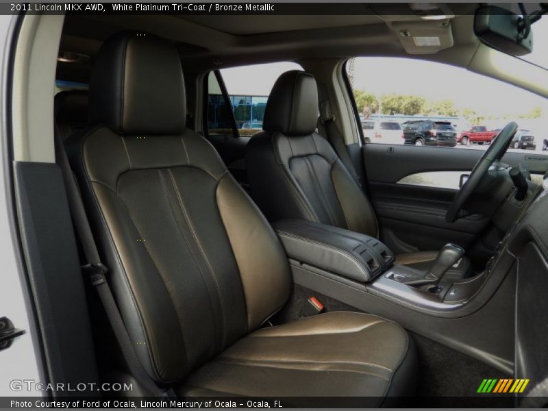 White Platinum Tri-Coat / Bronze Metallic 2011 Lincoln MKX AWD