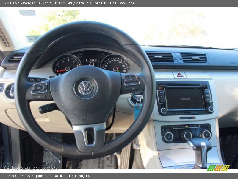 Island Grey Metallic / Cornsilk Beige Two Tone 2010 Volkswagen CC Sport