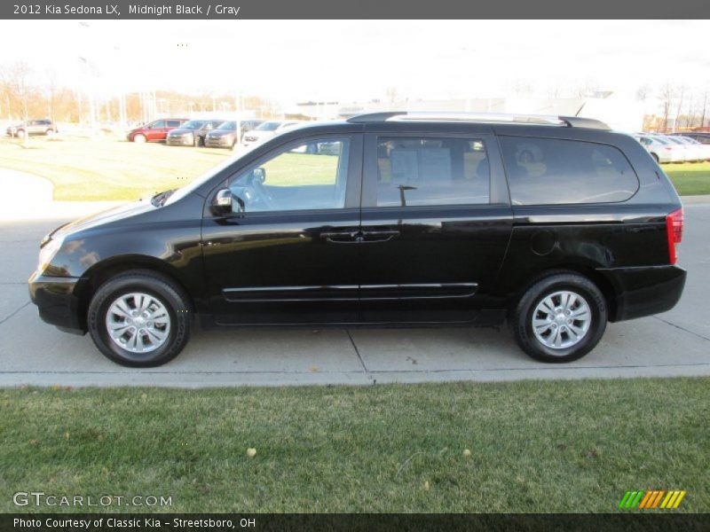 Midnight Black / Gray 2012 Kia Sedona LX