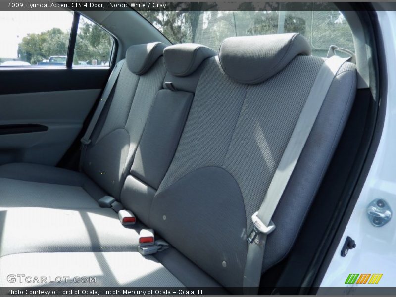 Nordic White / Gray 2009 Hyundai Accent GLS 4 Door