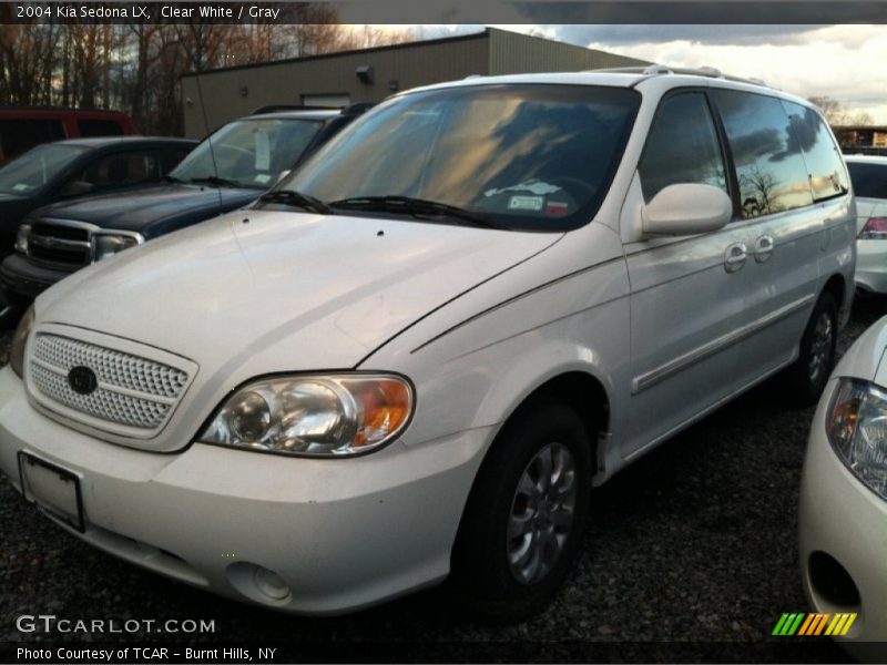 Clear White / Gray 2004 Kia Sedona LX