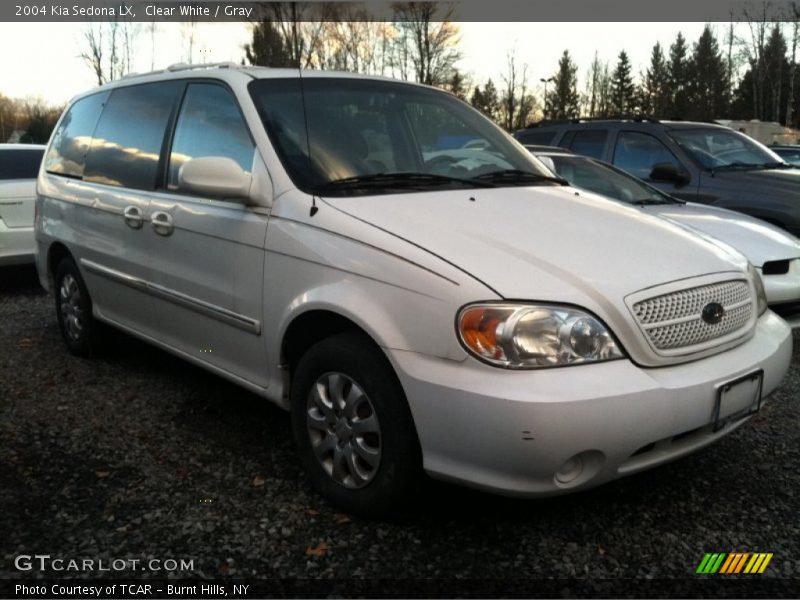 Clear White / Gray 2004 Kia Sedona LX